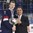 POPRAD, SLOVAKIA - APRIL 23: Tournament chairman Frank Gonzalez presents USA's Braeden Tkachuk #7 with the championship trophy following a 4-2 win over team Finland in the gold medal game at the 2017 IIHF Ice Hockey U18 World Championship. (Photo by Andrea Cardin/HHOF-IIHF Images)